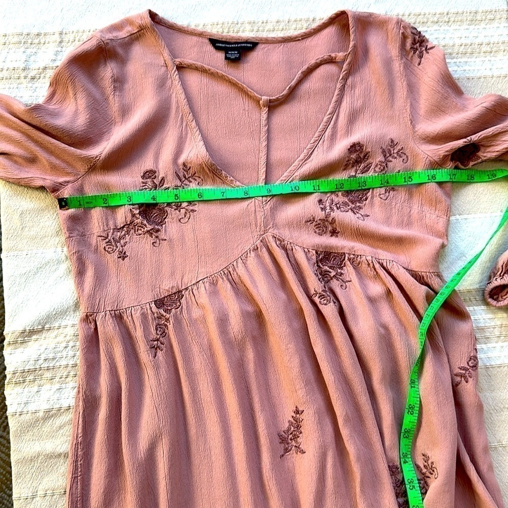 Boho embroidered midi dress SZ M - Picture 6 of 8